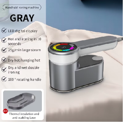 Mini Iron for Home & Travel  Portable Mini-6 Intelligent Ironing Modes.Handheld  Iron Clothes Steamer Digital Diplay