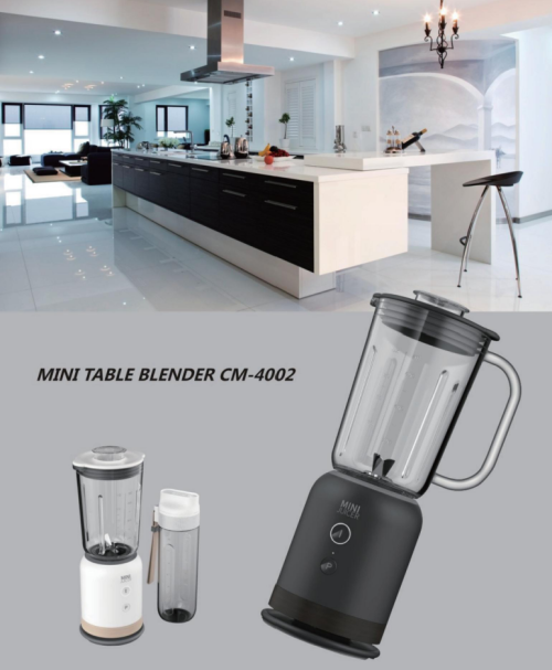 Mini Table Blender w/Detachable Base,600ml Glass,Tritan Bottle,Grinder,Dust-Proof Covers