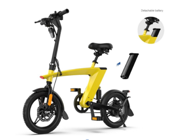 250W Strong Full Suspension Folding Electric City Electric Bike Black Fast Adult Electric Bike