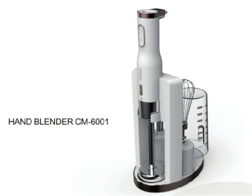 Powerful Hand Blender w/ Adjustable Speeds, Turbo Function &  Easy Storage