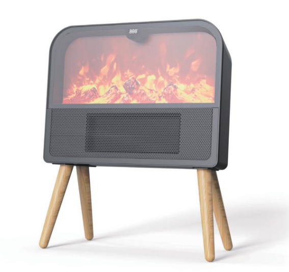 Heater with Fire Flame Effect for Home & Office