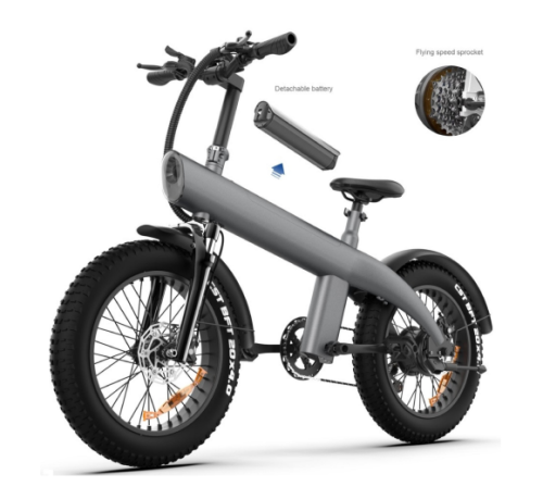 20‘’ Fat Tire 48V 13Ah Battery 750W All Terrain Off Road Electric Bike Folding Electric Mountain Bike